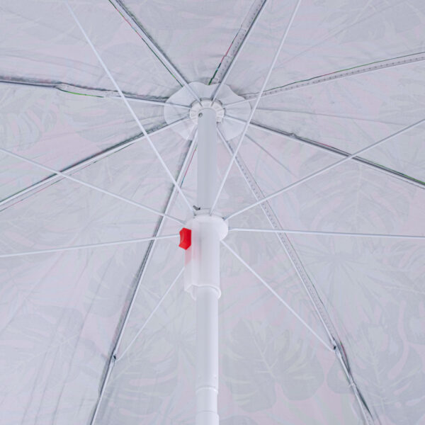 Parasol ogrodowy plażowy regulowany łamany 150cm liście UV - obrazek 4