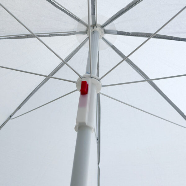 Parasol ogrodowy plażowy regulowany łamany składany UV 150cm szary - obrazek 9