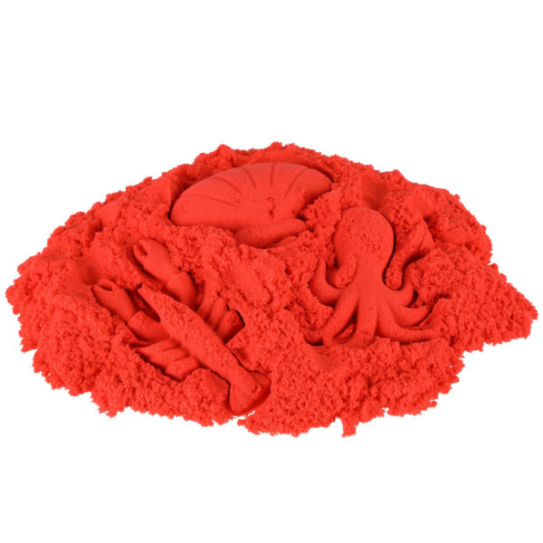 Piasek dla dzieci 1kg w woreczku czerwony - obrazek 5