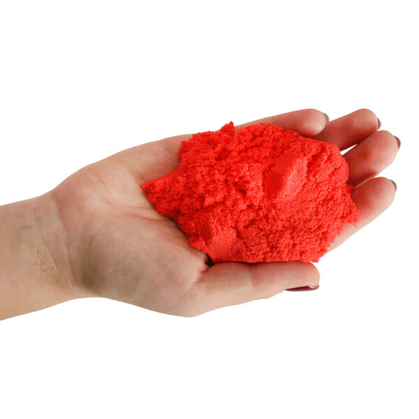 Piasek dla dzieci 1kg w woreczku czerwony - obrazek 6