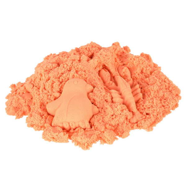 Piasek dla dzieci 1kg w woreczku pomarańczowy - obrazek 5