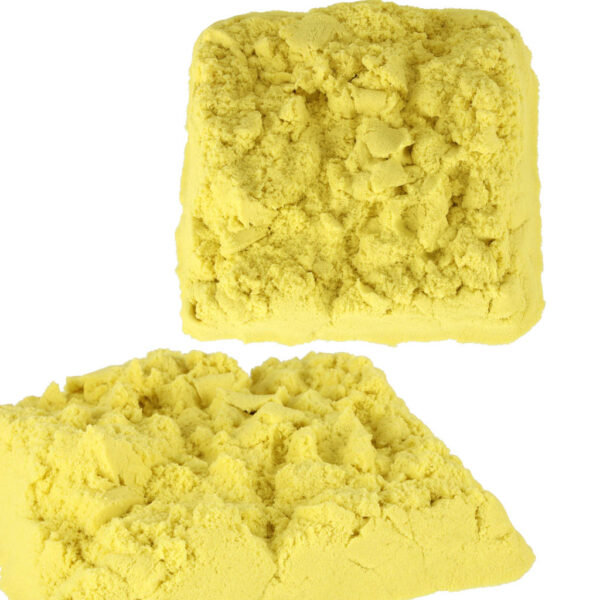 Piasek dla dzieci 1kg w woreczku żółty - obrazek 2