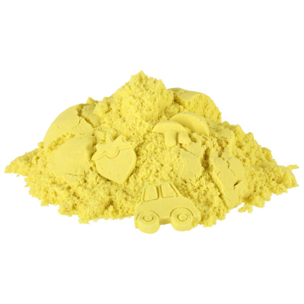 Piasek dla dzieci 1kg w woreczku żółty - obrazek 5
