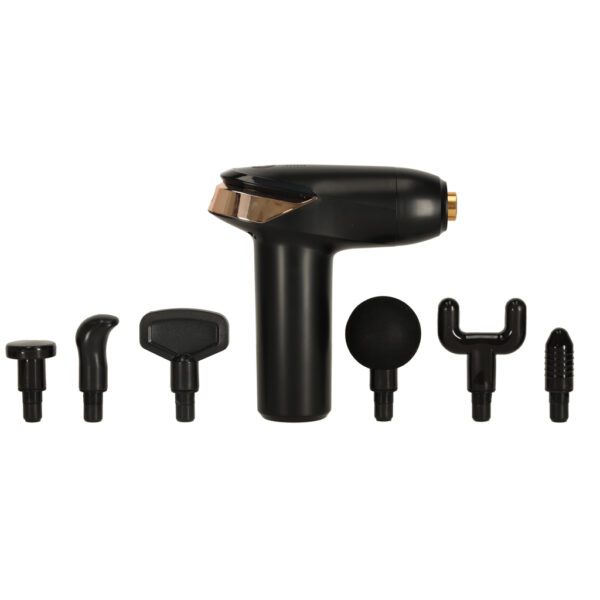 Pistolet do masażu masażer do pleców ciała mini LED 6w1 - obrazek 2