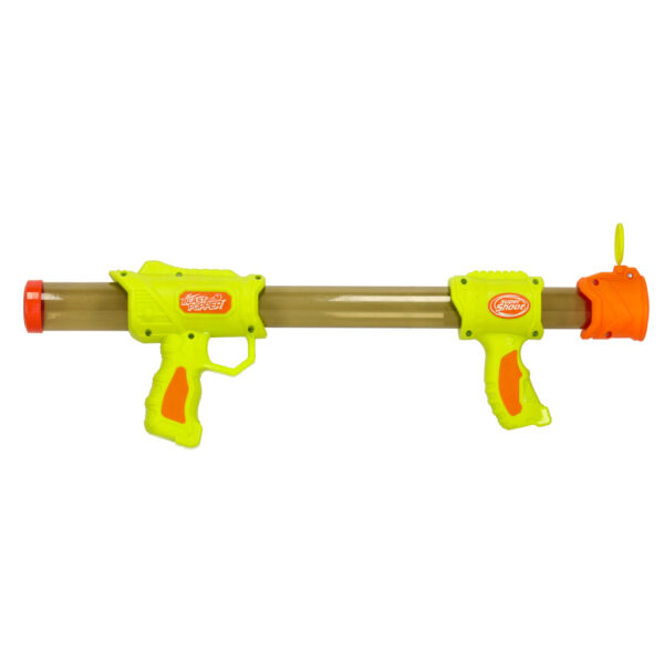 Pistolet na kulki karabin na piankowe naboje solidny dla dzieci gra 2w1 zielony - obrazek 2