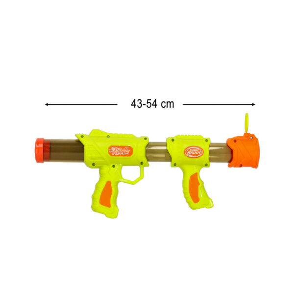 Pistolet na kulki karabin na piankowe naboje solidny dla dzieci gra 2w1 zielony - obrazek 7