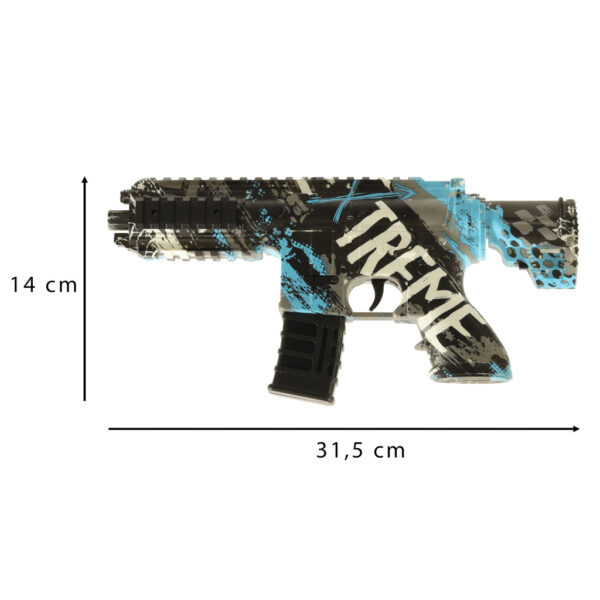 Pistolet na kulki żelowe wodne karabin niebieski zasilanie bateryjne USB 550szt. 7-8mm - obrazek 6
