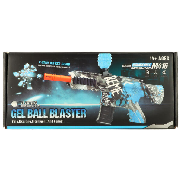Pistolet na kulki żelowe wodne karabin niebieski zasilanie bateryjne USB 550szt. 7-8mm - obrazek 7
