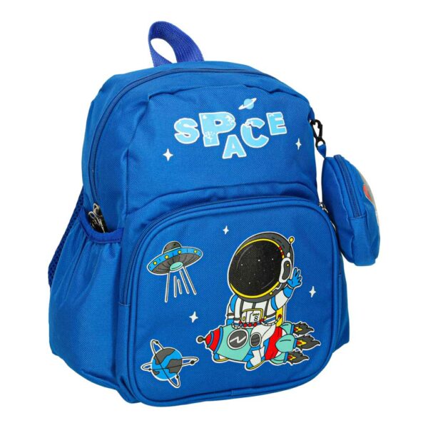Plecak dla przedszkolaka szkolny dziecięcy astronauta 30x14x23cm - obrazek 2