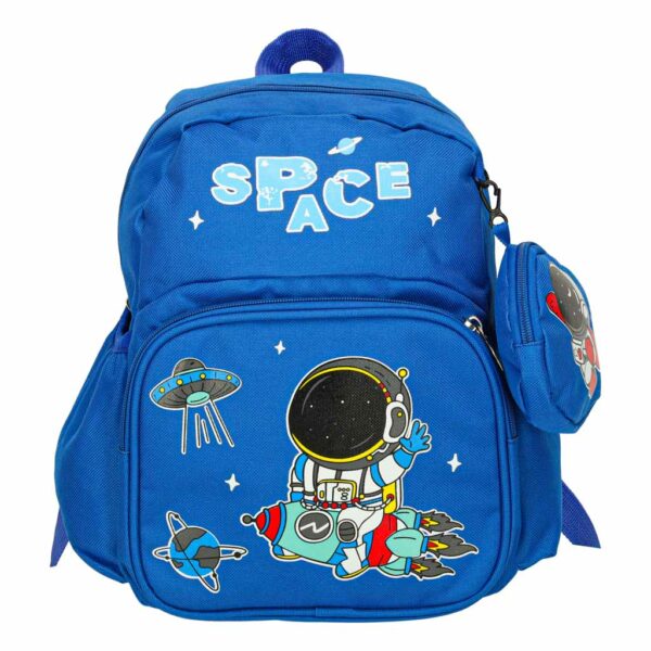 Plecak dla przedszkolaka szkolny dziecięcy astronauta 30x14x23cm - obrazek 4