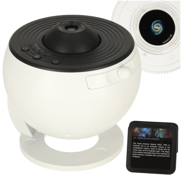 Projektor gwiazd nieba lampka nocna LED USB planetarium planety 12 dysków 360° timer - obrazek 2