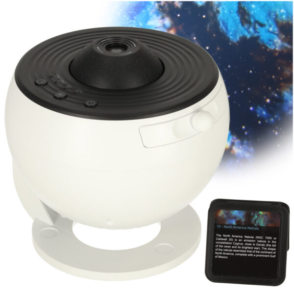 Projektor gwiazd nieba lampka nocna LED USB planetarium planety 12 dysków 360° timer - obrazek 11
