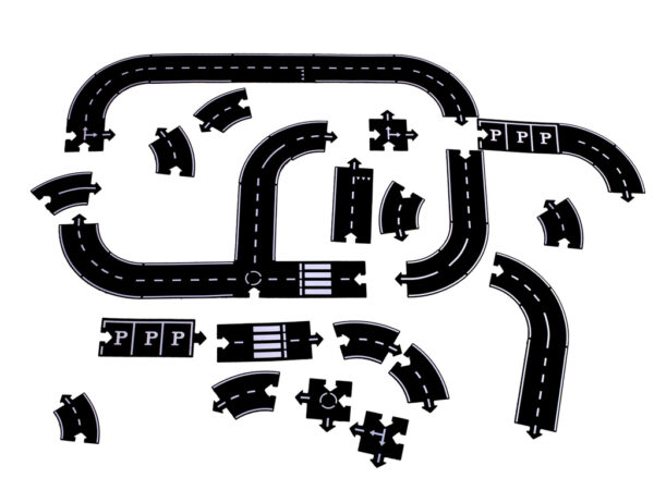 Puzzle kreatywne 2w1 droga jezdnia 40 elementów - obrazek 6