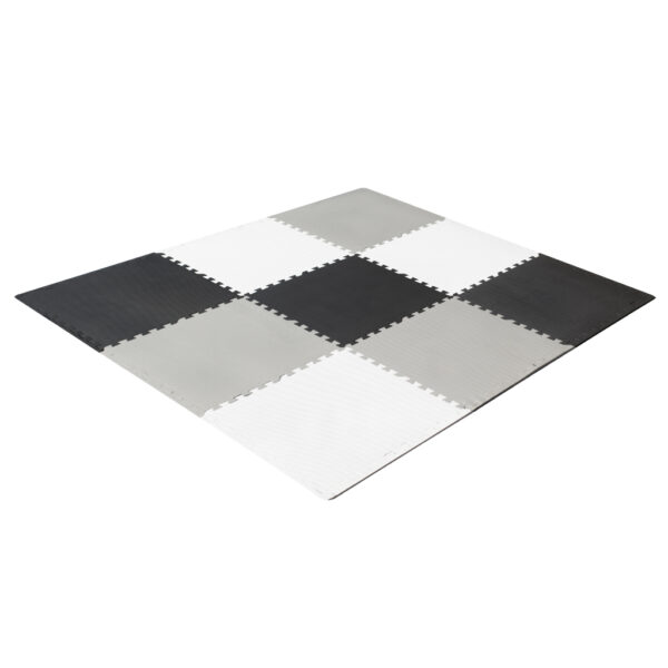 Mata edukacyjna piankowa puzzle szara 180 x 180 cm 9 elementów - obrazek 4