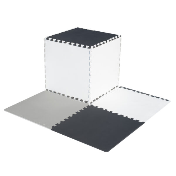 Mata edukacyjna piankowa puzzle szara 180 x 180 cm 9 elementów - obrazek 8