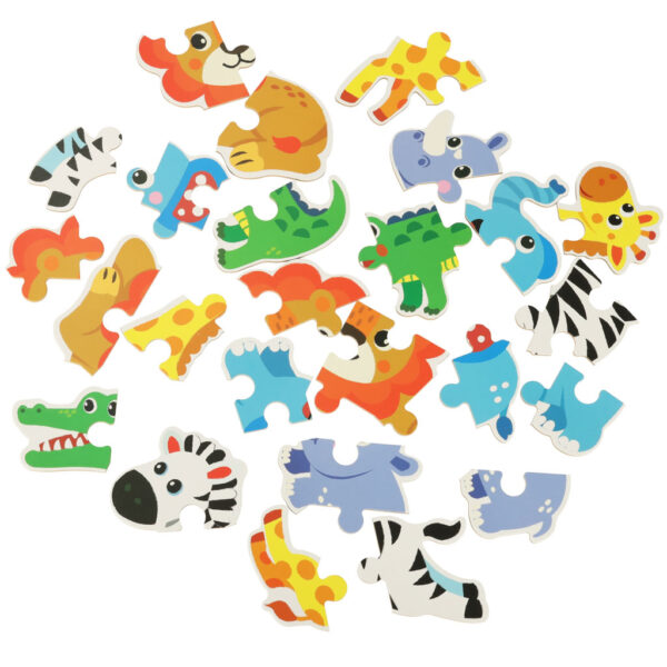 Puzzle w puszce zwierzątka safari 25 puzzli - obrazek 3