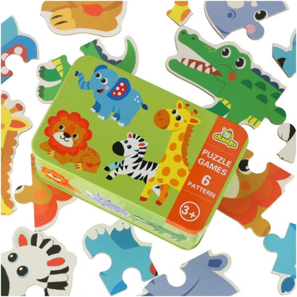 Puzzle w puszce zwierzątka safari 25 puzzli - obrazek 4