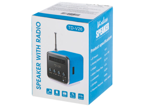 Radio akumulatorowe przenośne głośnik Bluetooth LCD TD-V26 - obrazek 7