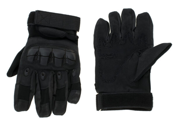 Rękawice taktyczne survival wojskowe ochrona kostek XL czarne - obrazek 4