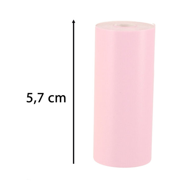 Rolki termiczne papier do drukarki apartu 5,7cm x 3m 3 sztuki kolorowe - obrazek 3