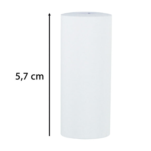 Rolki termiczne papier do drukarki apartu 5,7cm x 4,5m 5 sztuk - obrazek 3
