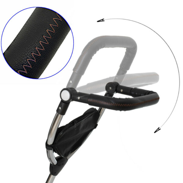 Rowerek trójkołowy Trike Fix V3 rower spacerówka 3w1 obracany 360 wolne koło czarny - obrazek 14