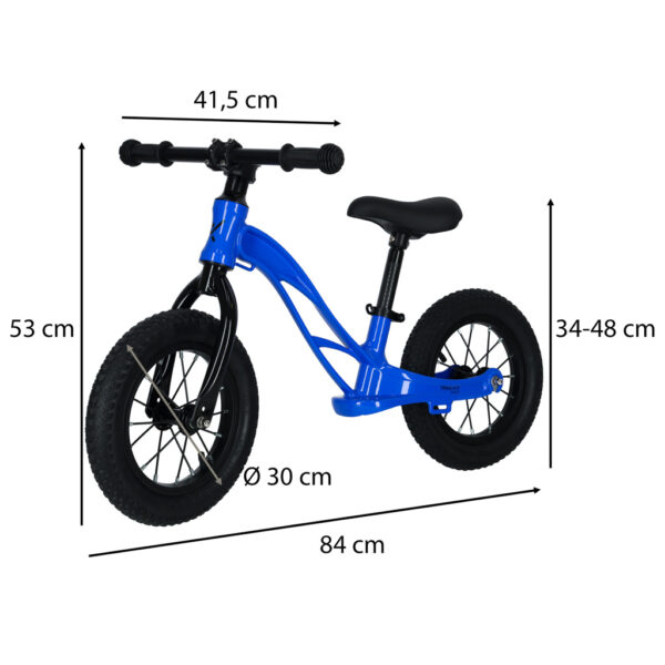 Rowerek biegowy Trike Fix Active X2 rower lekki 3,7 kg pompowane koła niebieski - obrazek 3