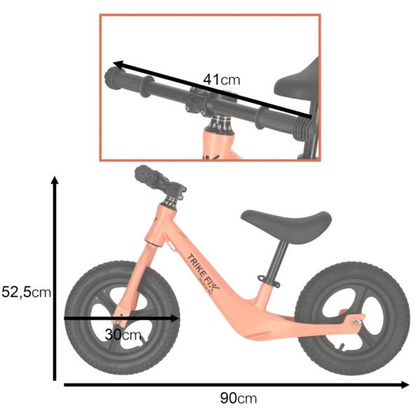 Rowerek biegowy Trike Fix Active X2 rower pomarańczowy - obrazek 6