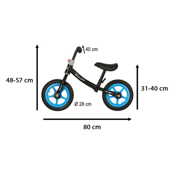 Rowerek biegowy Trike Fix Balance rower ultra lekki czarny - obrazek 4
