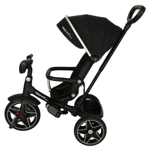 Rowerek trójkołowy TRIKE FIX Elite 2w1 rower spacerówka 6w1 czarny - obrazek 3