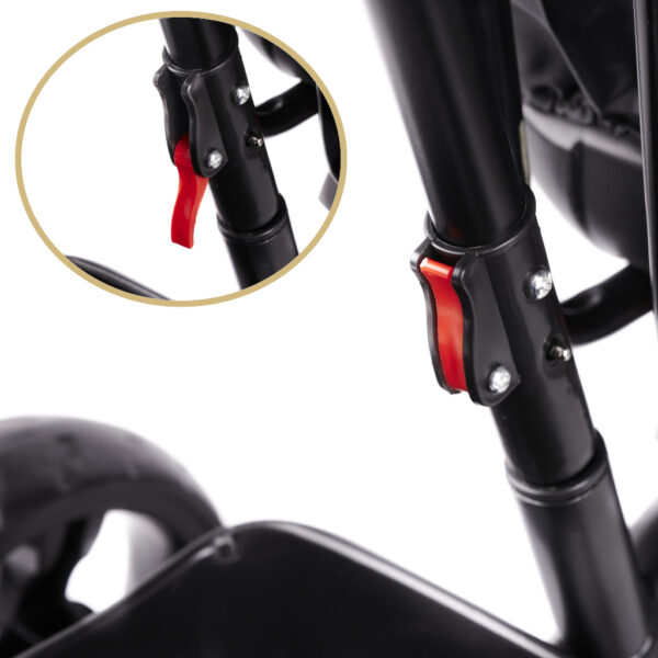 Rowerek trójkołowy Trike Fix Lite rower spacerówka 3w1 obracany 360 wolne koło granatowy - obrazek 8