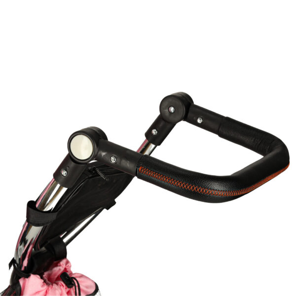Rowerek trójkołowy Trike Fix V3 rower spacerówka 3w1 obracany 360 wolne koło różowy - obrazek 8