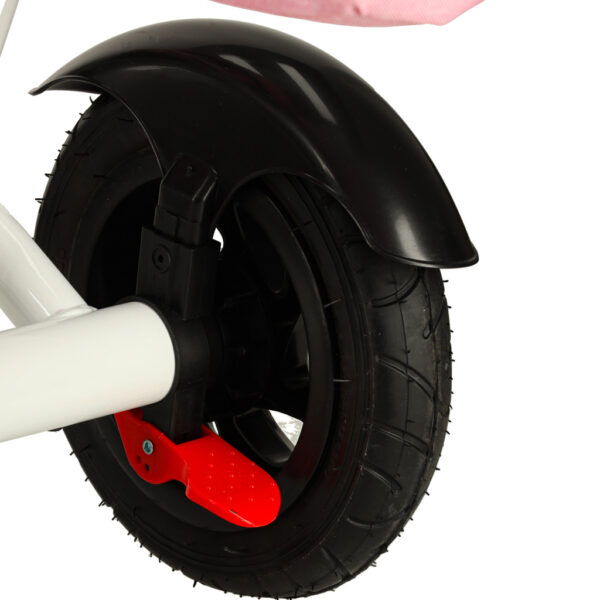 Rowerek trójkołowy Trike Fix V3 rower spacerówka 3w1 obracany 360 wolne koło różowy - obrazek 13