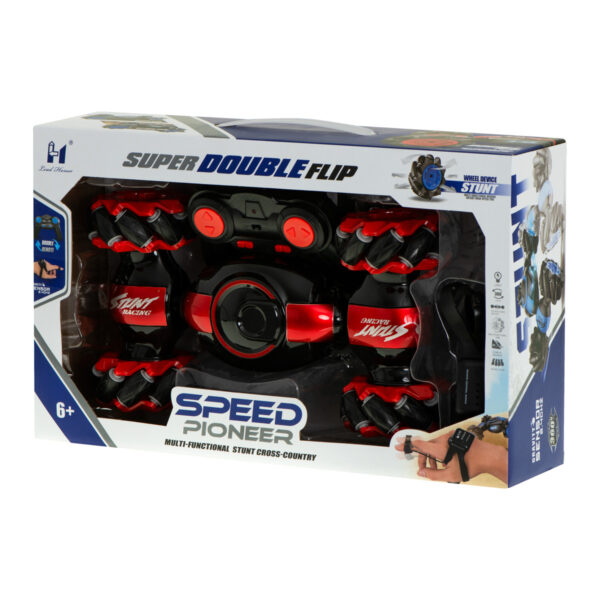 Samochód zdalnie sterowany na pilota RC Speed Pioneer Stunt Car 360 czerwony - obrazek 2