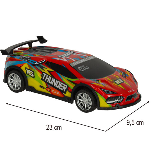 Samochód RC sportowy zdalnie sterowany na pilot auto wyścigowe drift z LED światłami czerwony - obrazek 8