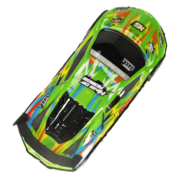 Samochód RC sportowy zdalnie sterowany na pilot auto wyścigowe drift z LED światłami zielony - obrazek 3