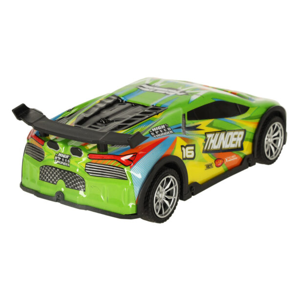 Samochód RC sportowy zdalnie sterowany na pilot auto wyścigowe drift z LED światłami zielony - obrazek 6
