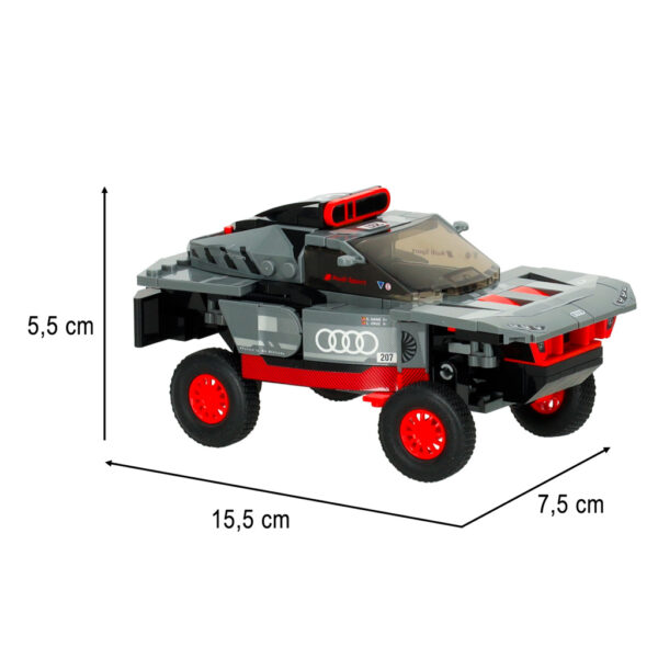 Samochód Rastar 10120  Audi RS Q e-tron 1:30 klocki 376el. - obrazek 7
