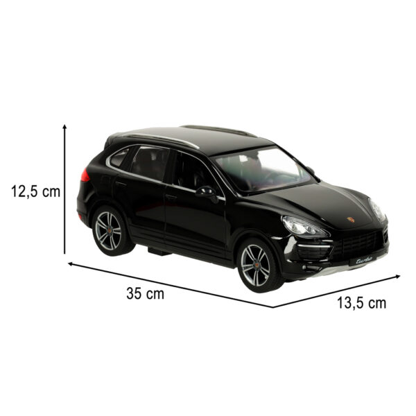 Samochód zdalnie sterowany Rastar 42900 Porsche Cayenne Turbo 1:14 czarny - obrazek 8