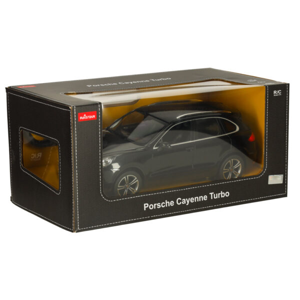 Samochód zdalnie sterowany Rastar 42900 Porsche Cayenne Turbo 1:14 czarny - obrazek 9