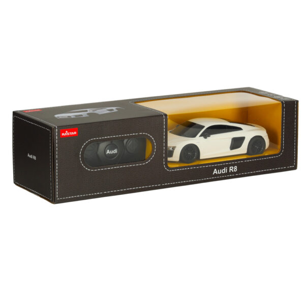 Samochód zdalnie sterowany Rastar 72300 Audi R8 2015 1:24 biały - obrazek 8