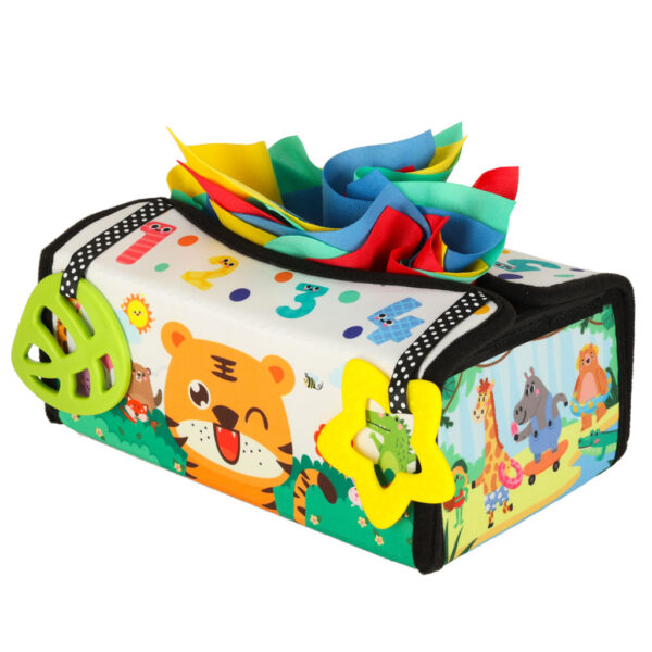 Sorter pudełko z chusteczkami sensoryczne montessori mata 2w1 - obrazek 4