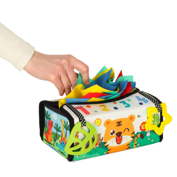 Sorter pudełko z chusteczkami sensoryczne montessori mata 2w1 - obrazek 12