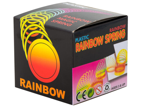 Sprężynka magiczna tęczowa rozciągana okrągła - obrazek 4