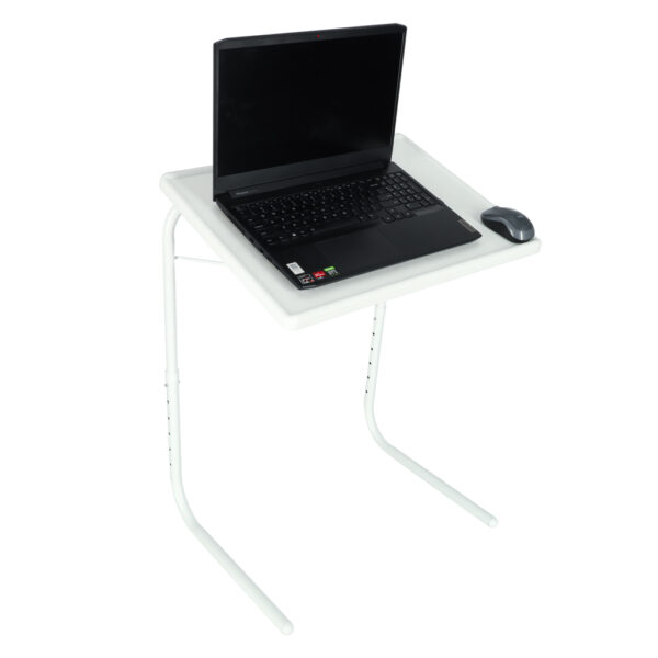 Stolik pod laptopa do laptopa stół wielofunkcyjny składany regulowany 69cm biały - obrazek 6
