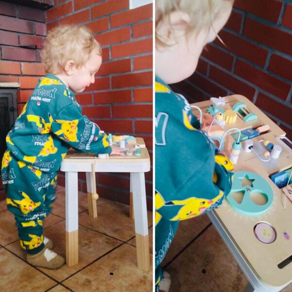 Stolik manipulacyjny LULILO montessori miętowy - obrazek 13
