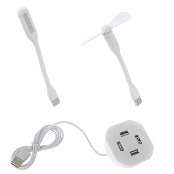 Stolik pod laptopa składany do łóżka podstawka śniadaniowa USB - obrazek 2
