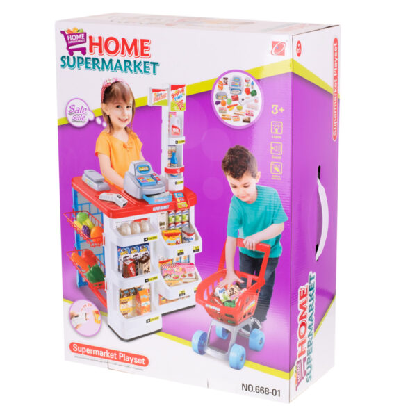 Supermarket sklep kasa fiskalna + wózek - obrazek 10