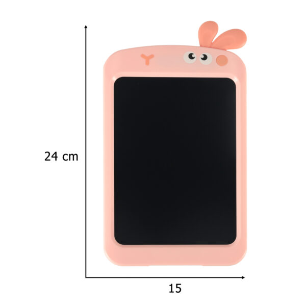 Tablet graficzny do rysowania dla dzieci znikopis tablica ekran LCD 8,5' królik róż - obrazek 9