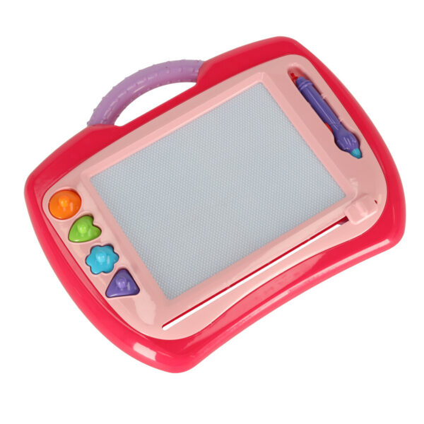 Tablica magnetyczna tablet do rysowania znikopis stempelki różowy XL - obrazek 8
